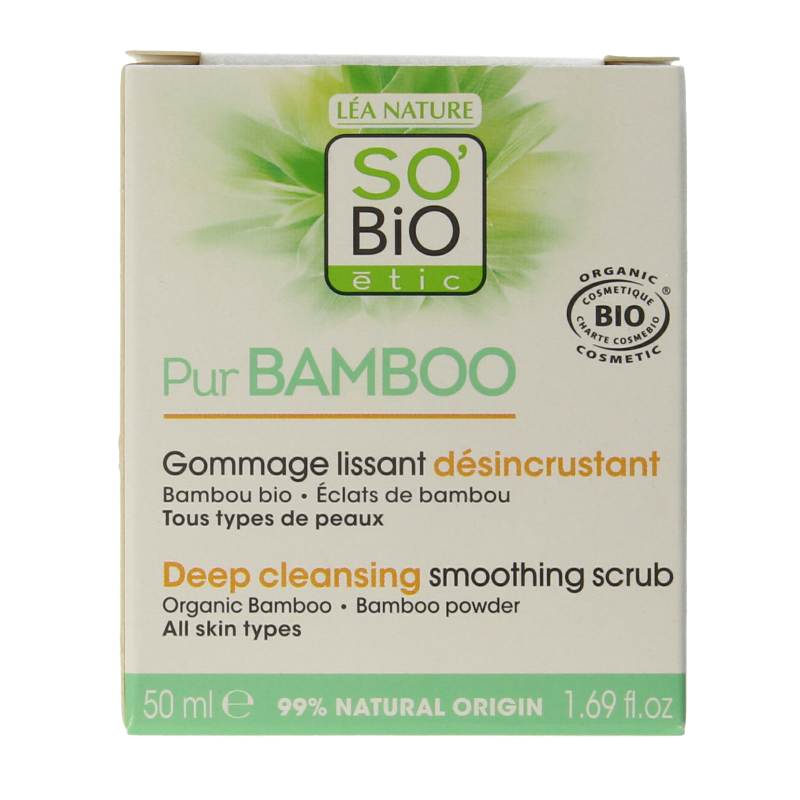 So Bio Etic Bamboo Deep cleansing smoothing scrub 50 Milliliter