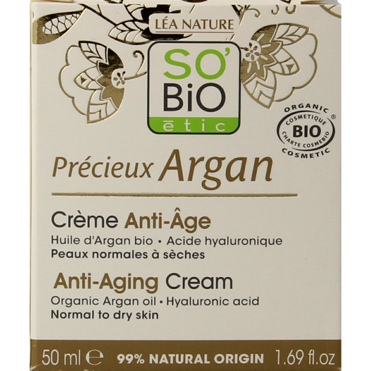 So Bio Etic Argan anti-aging day cream 50 Milliliter