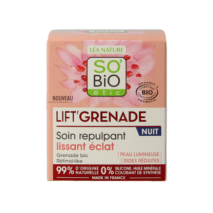 So Bio Etic Lift grenade night cream 50 Milliliter