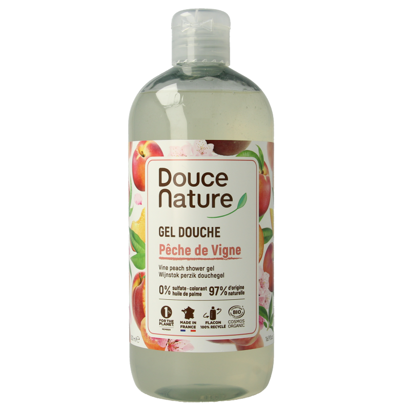 Douce Nature Douchegel perzik 500 Milliliter