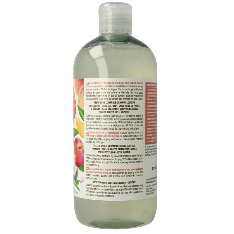 Douce Nature Douchegel perzik 500 Milliliter