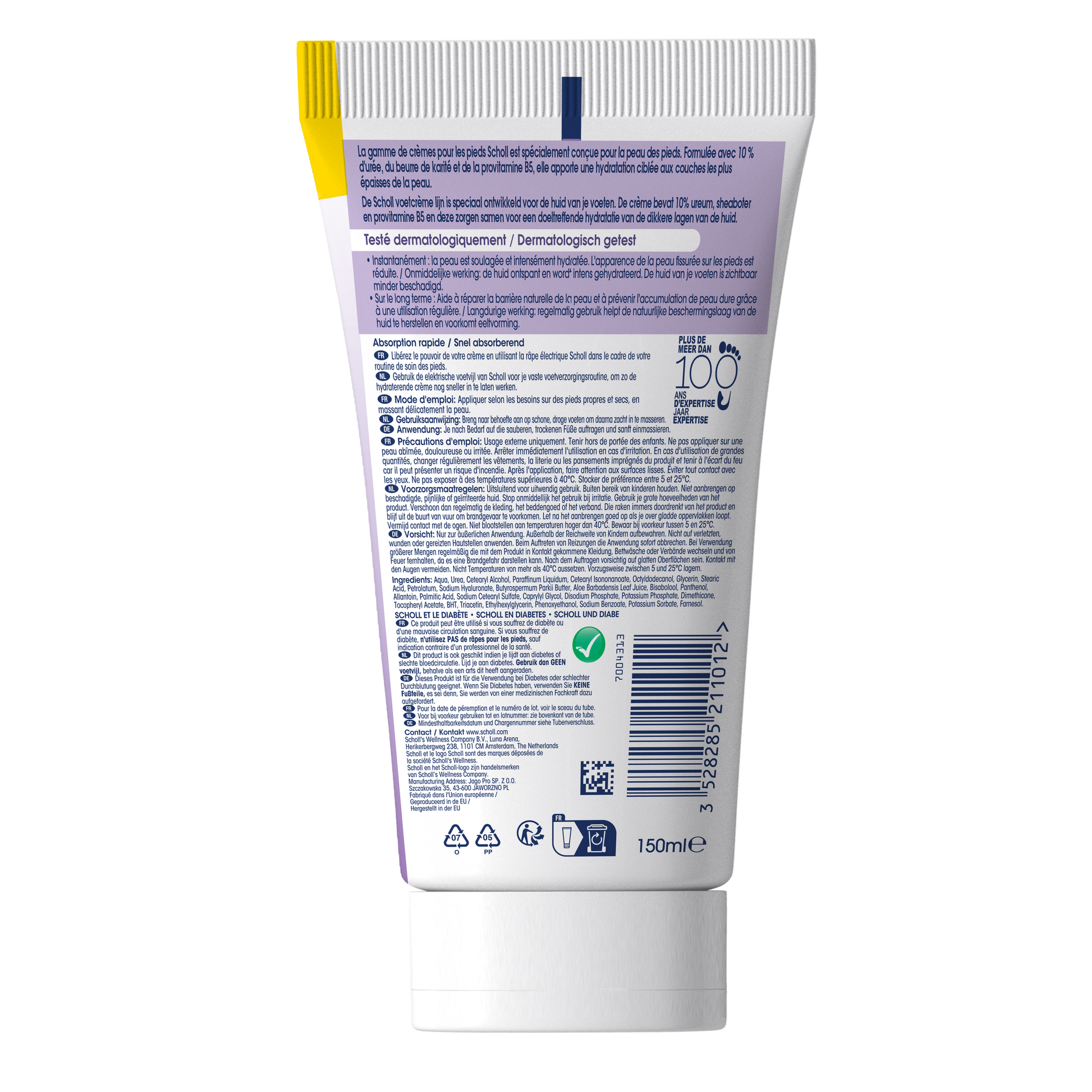 Dr. Scholl's Voetcreme geavanceerd herstel 150.00 Milliliter