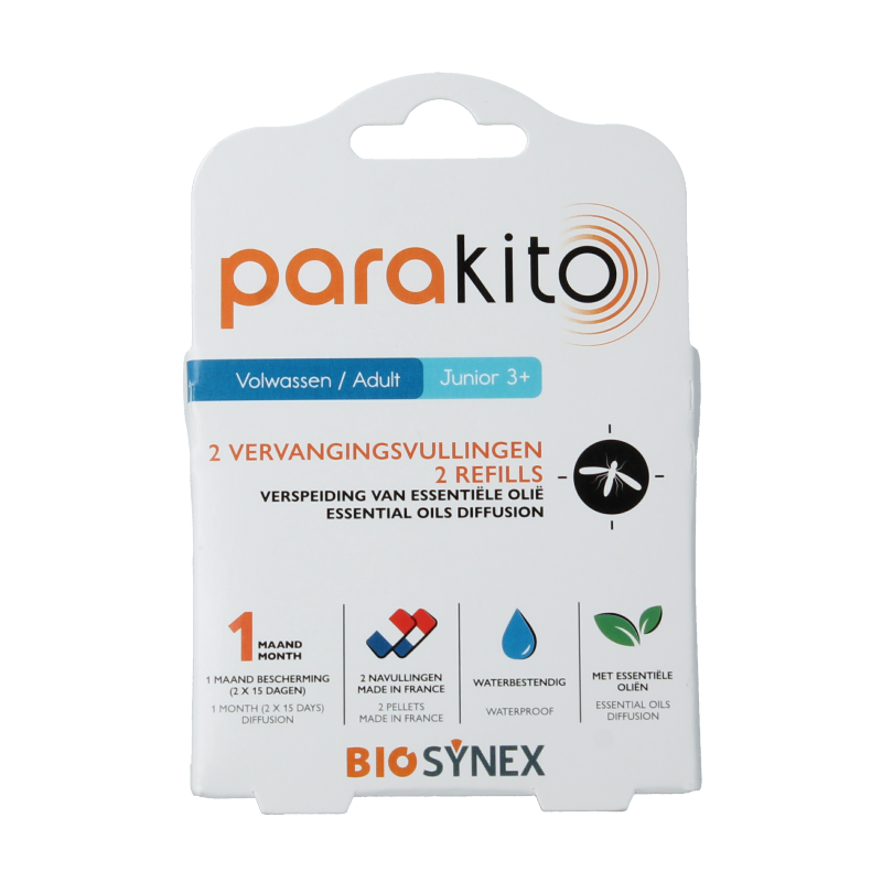 Parakito Anti mug armband navullingen 2 Stuks