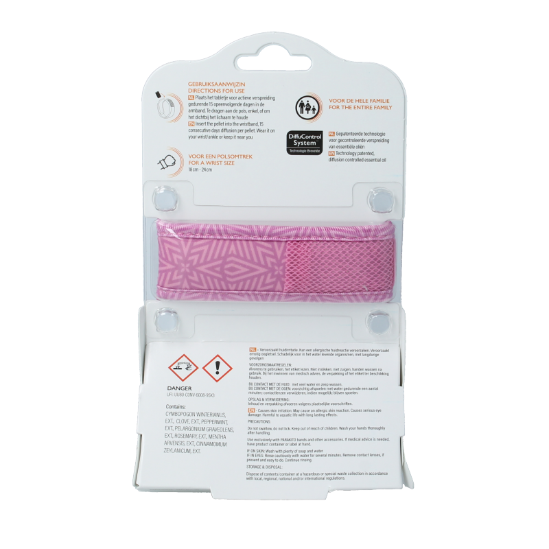 Parakito Anti mug armband volwassenen violet 1 Stuks