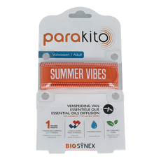 Parakito Anti mug armband volwassenen oranje 1.00 Stuks