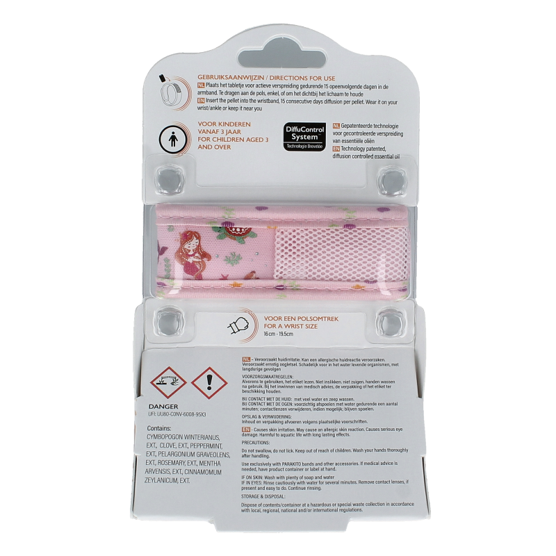 Parakito Anti mug armband junior zeemeermin 1 Stuks