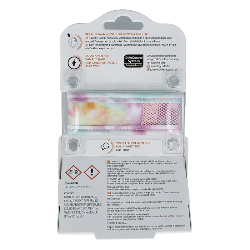 Parakito Anti mug armband junior tie dye 1 Stuks