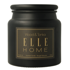 Elle Home Wood en tonka candle jar 350 Gram