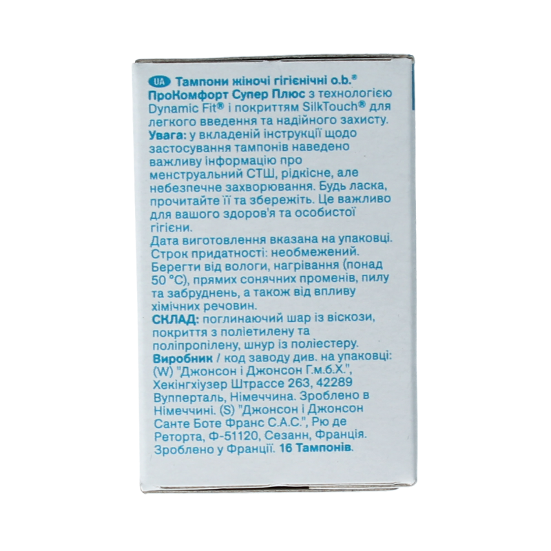 OB Tampons procomfort super plus 16 Stuks