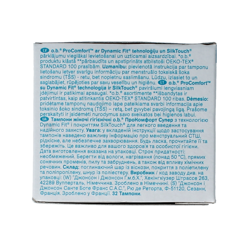 OB Tampons procomfort super 32 Stuks