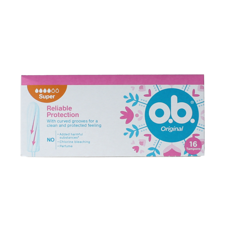 OB Tampons original super 16 pieces – AtHomePharma