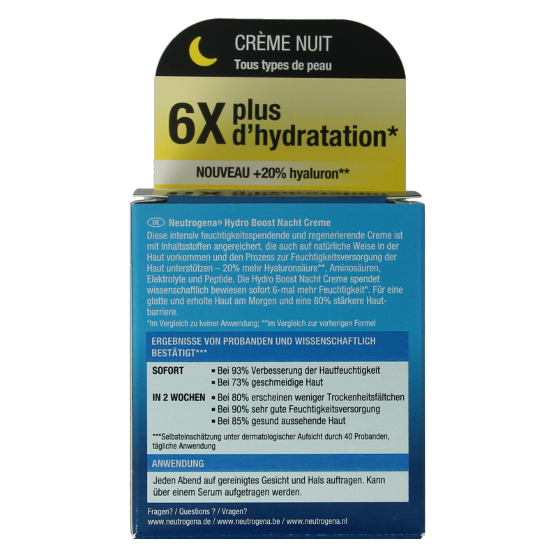 Neutrogena Hydro boost sleeping mask cream 50 Milliliter