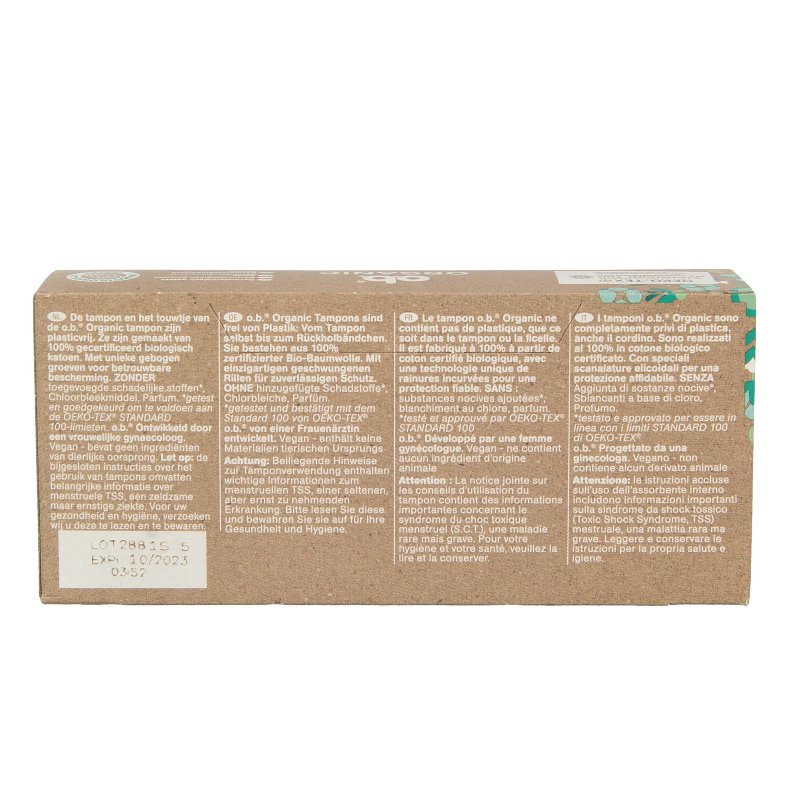OB Tampons  organic super 16 Stuks