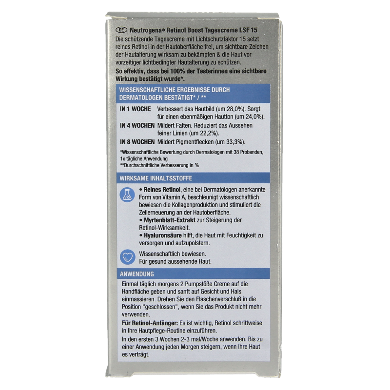 Neutrogena Retinol boost day creme SPF15  50 Milliliter