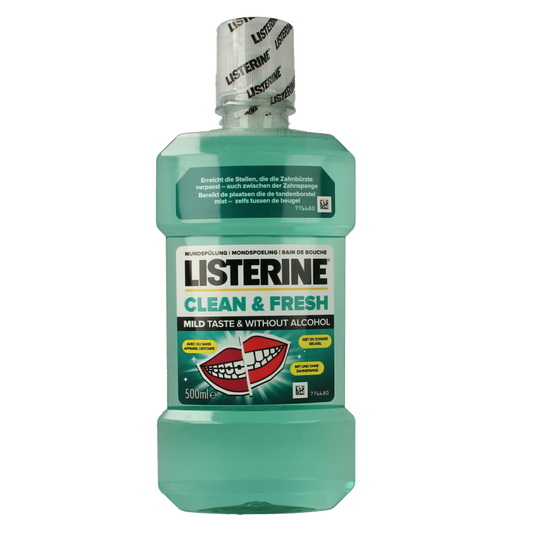 Listerine Mondwater clean & fresh 500 Milliliter