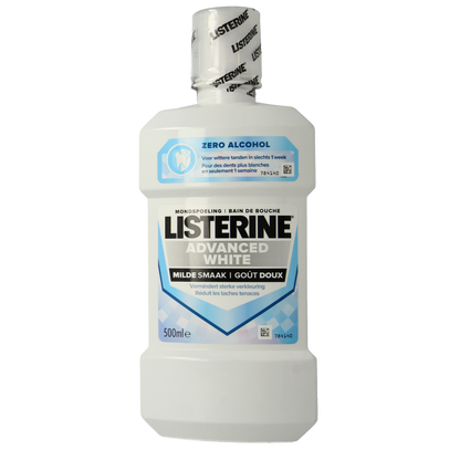 Listerine Mondwater advanced white mild 500 Milliliter