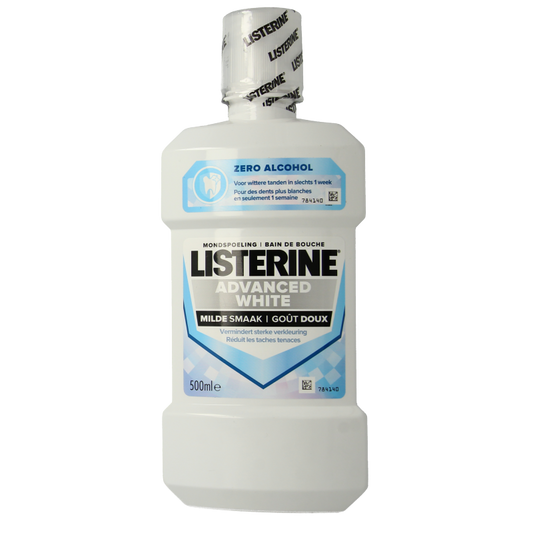 Listerine Mondwater advanced white mild 500 Milliliter