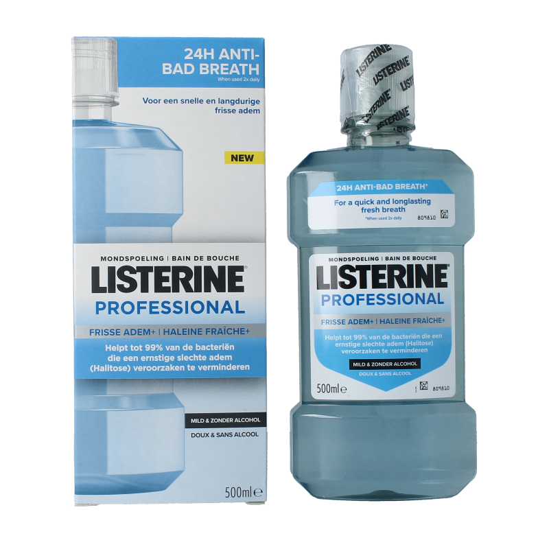 Listerine Mondwater professional fresh breath 500 Milliliter
