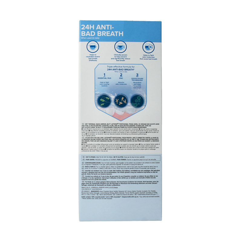 Listerine Mondwater professional fresh breath 500 Milliliter