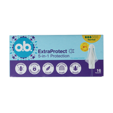 OB Tampons extra protect normal 16.00 Stuks