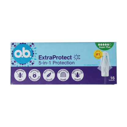OB Tampons extra protect super plus 16.00 Stuks