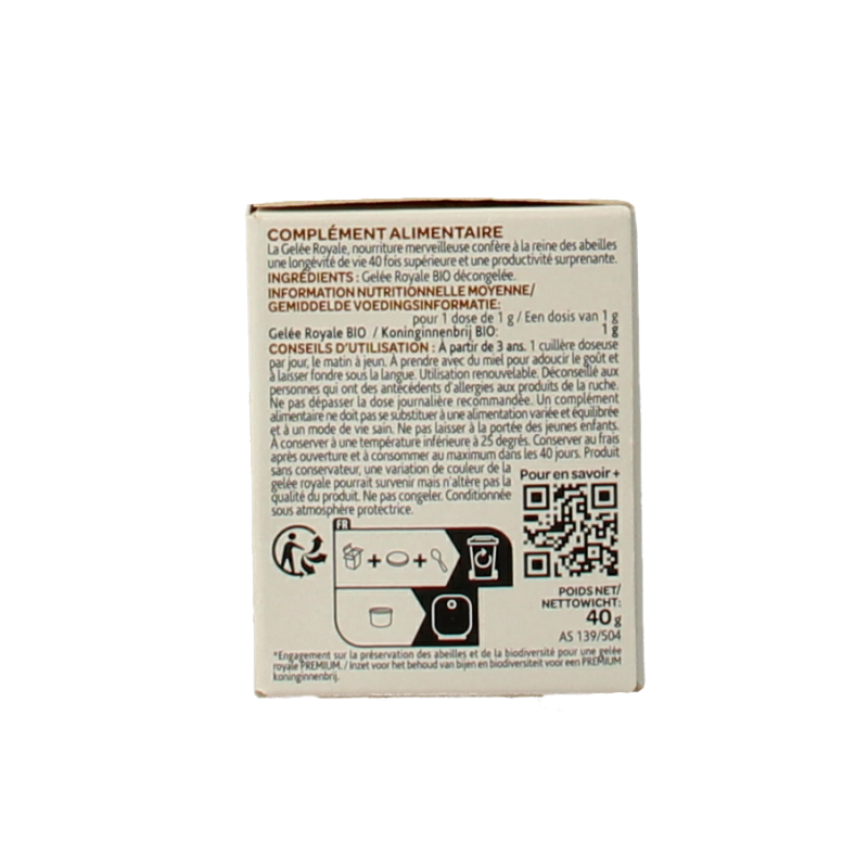 Arko Royal Royal jelly 100% koninginnebrij bio 40 Gram