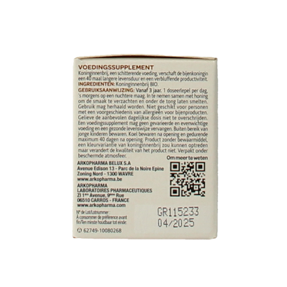 Arko Royal Royal jelly 100% koninginnebrij bio 40.00 Gram