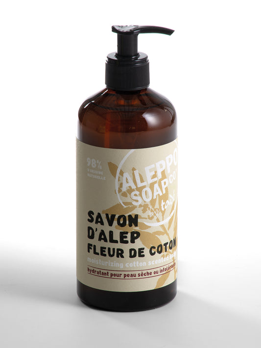 Aleppo Soap Co Savon d'Alep liquid fleur de coton 500 Milliliter