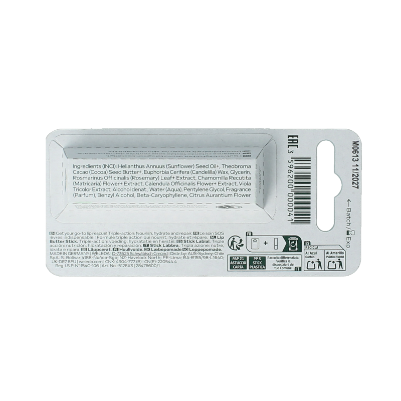 Weleda Skin food lip butter stick bio 4.8 Gram