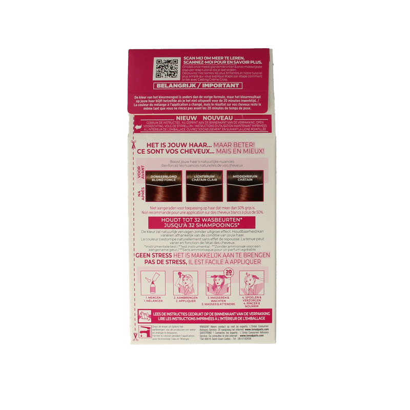 Casting Casting creme gloss 550 Licht Mahoniebruin 1 Set