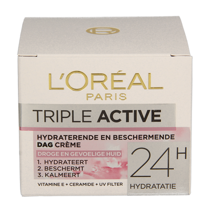 L'Oreal Paris Dermo expertise triple active droog/gev dagcreme 50.00 Milliliter
