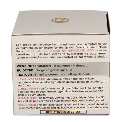 L'Oreal Paris Dermo expertise triple active droog/gev dagcreme 50.00 Milliliter