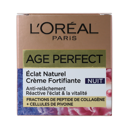 L'Oreal Paris Age perfect gold age nachtcreme pioenroos 50.00 Milliliter