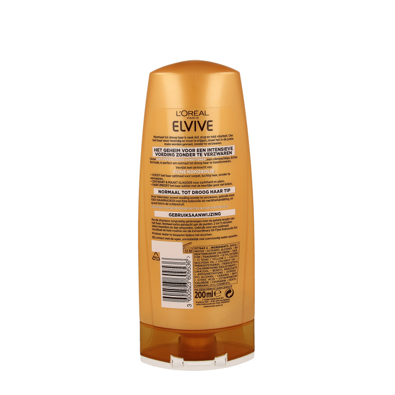 Elvive Cremespoeling extraordinary oil fijne kokos  200 Milliliter