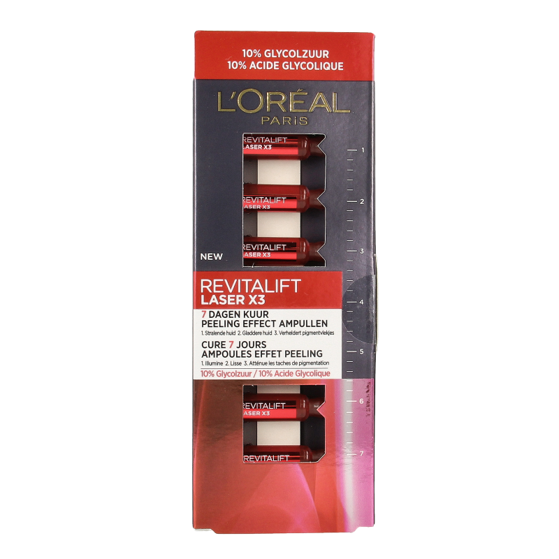 L'Oreal Paris Revitalift Laser X3 Peeling Effect Ampullen  7 Ampullen