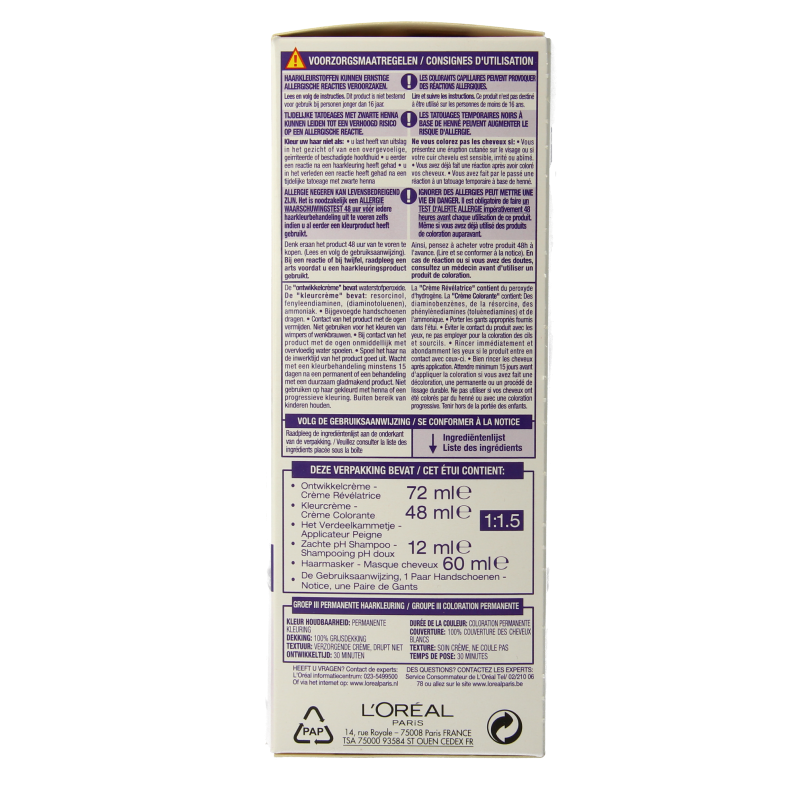 Excellence Cool creme 5.11 ultra as lichtbruin 1 Sachets