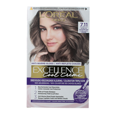 Excellence Cool creme 7.11 ultra asblond 1 Stuks