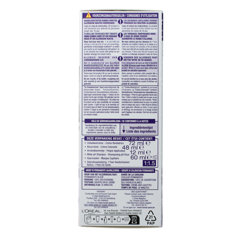 Excellence Cool creme 7.11 ultra asblond 1 Stuks