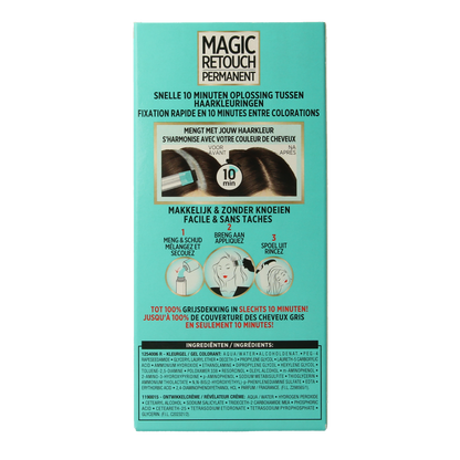 Magic Retouch Permanente haarkleuring nr 4 middenbruin 1.00 Stuks
