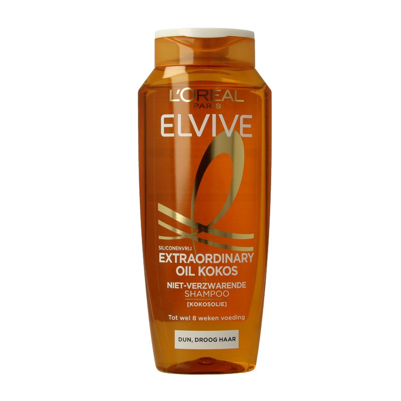 Elvive Shampoo fijne kokosolie 250 Milliliter