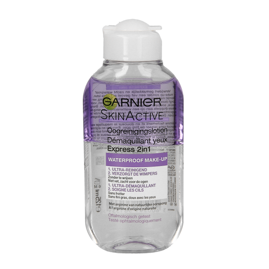 Garnier Skin naturals express oogreinigingslotion 2-in-1 125 Milliliter