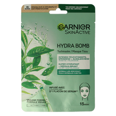 Garnier SkinActive tissuemasker hydra bomb groene thee  1 Stuks