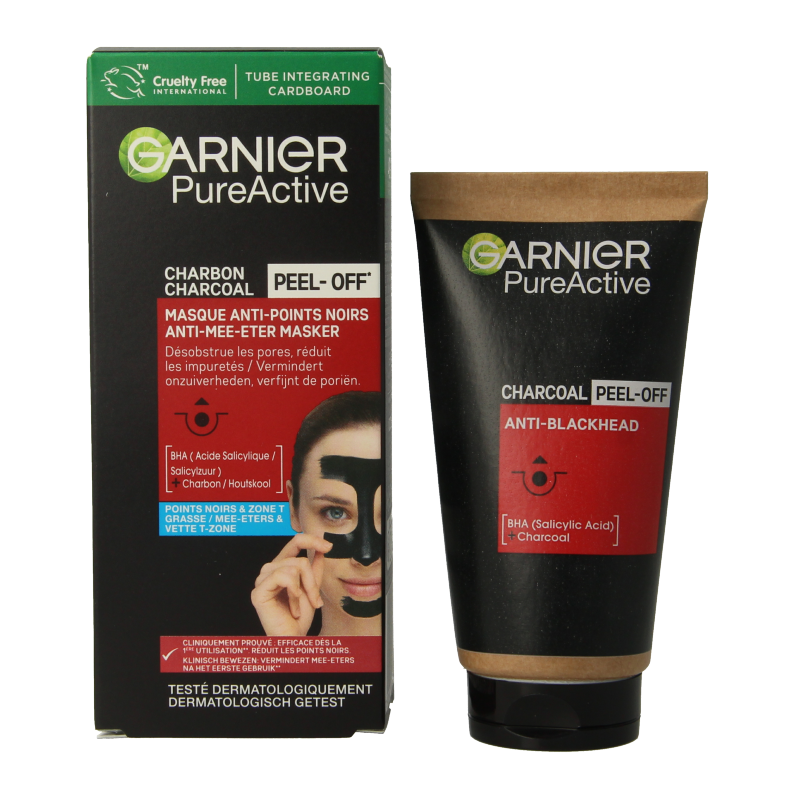 Garnier Pure active peel-off masker charcoal 50 Milliliter