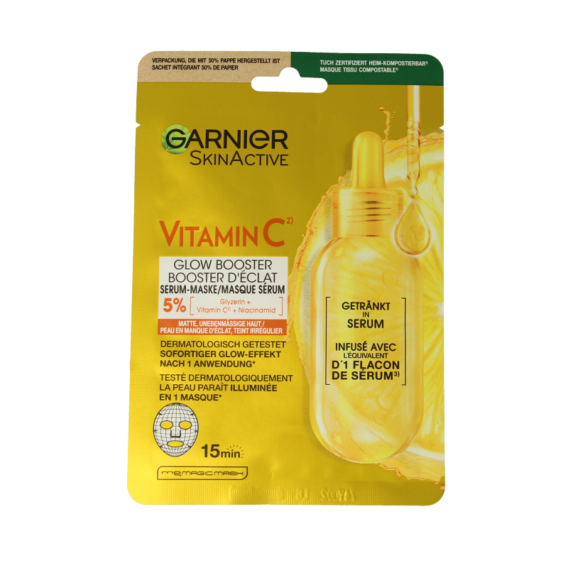 Garnier SkinActive vitamine C sheet mask 28 Gram