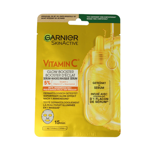 Garnier SkinActive vitamine C sheet mask 28 Gram