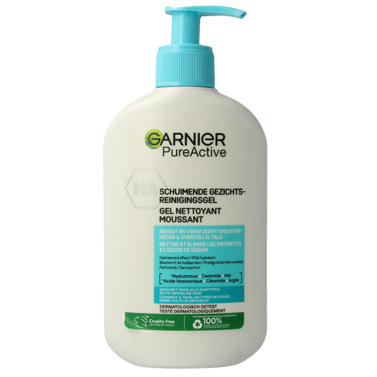 Garnier Pureactive hydraterende gezichtsreiniging 250 Milliliter