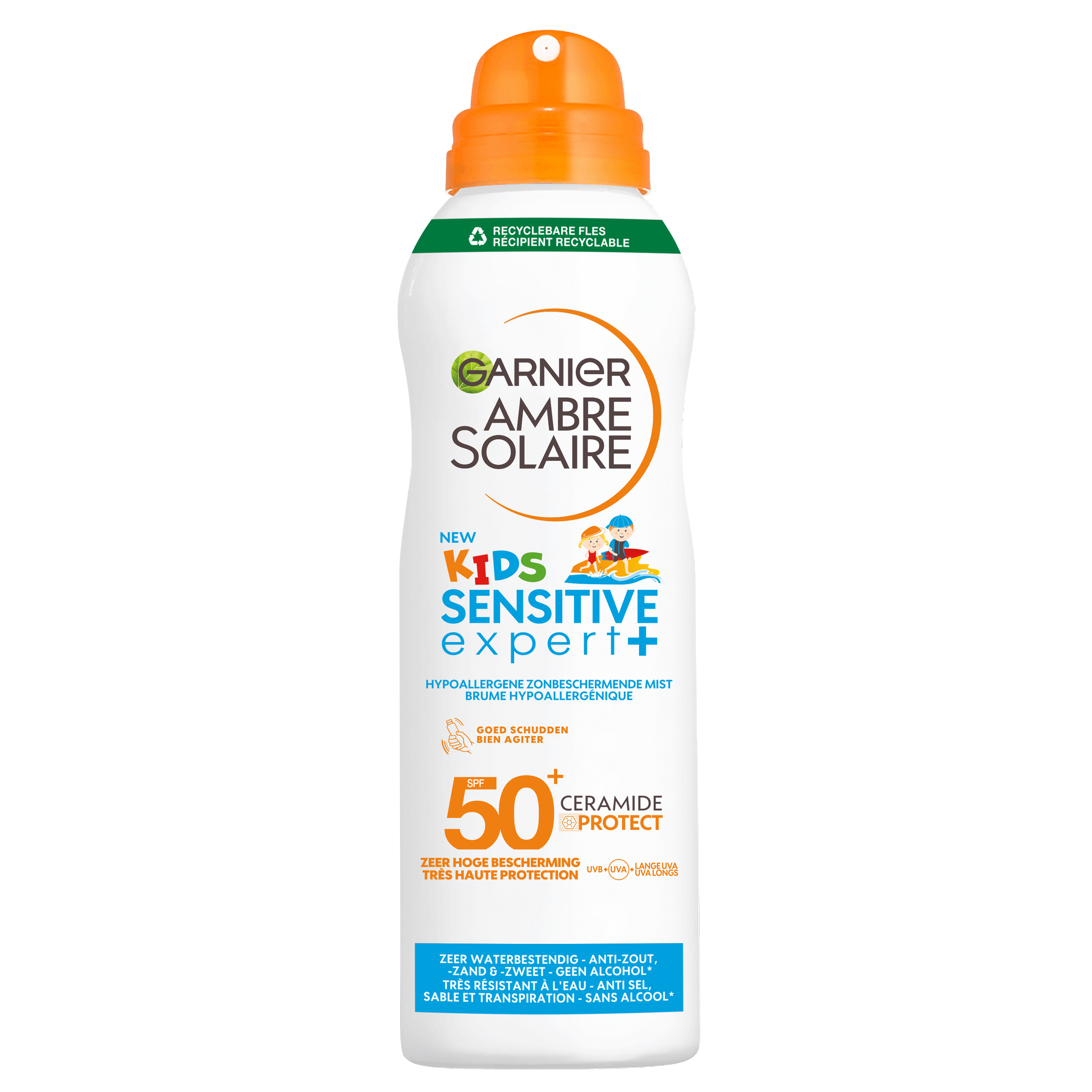 Ambre Solaire Kids spray anti zand SPF50+ 150.00 Milliliter