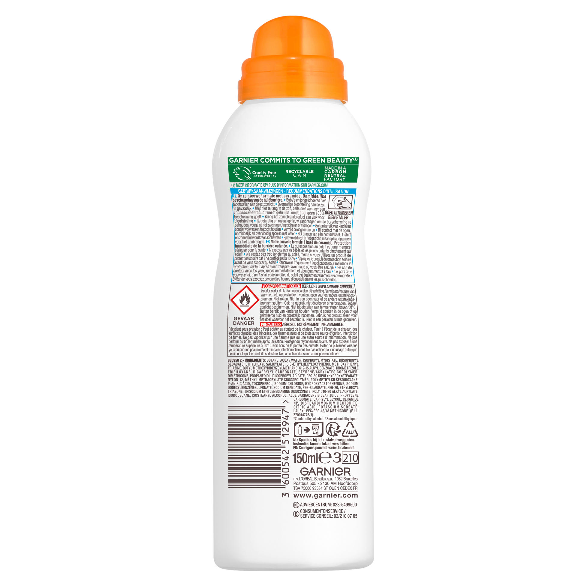 Ambre Solaire Kids spray anti zand SPF50+ 150.00 Milliliter
