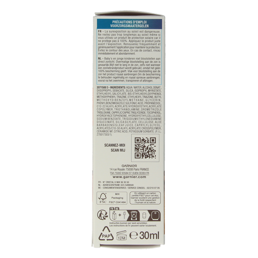 Ambre Solaire Sensitive face serum SPF50+ 30.00 Milliliter