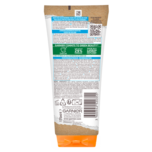 Ambre Solaire Sensitive melk SPF50+ 175 Milliliter